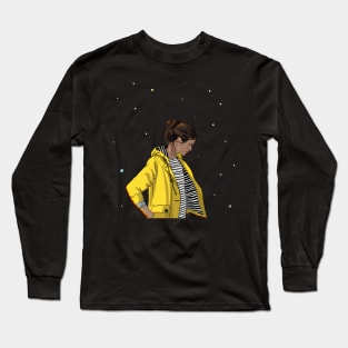 The girl in yellow Long Sleeve T-Shirt